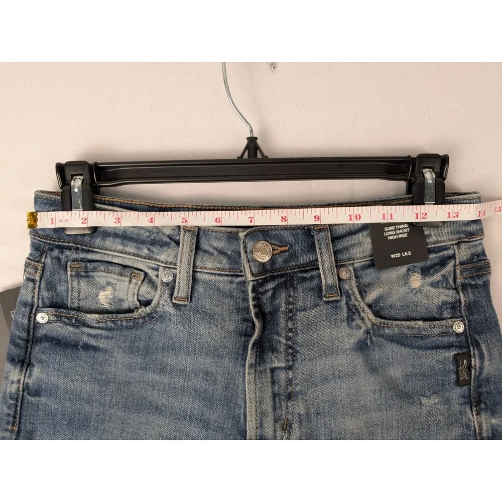 Silver Jeans Co. Denim‎ Shorts Womens 25 Indigo Sure Thing High Rise Long Short